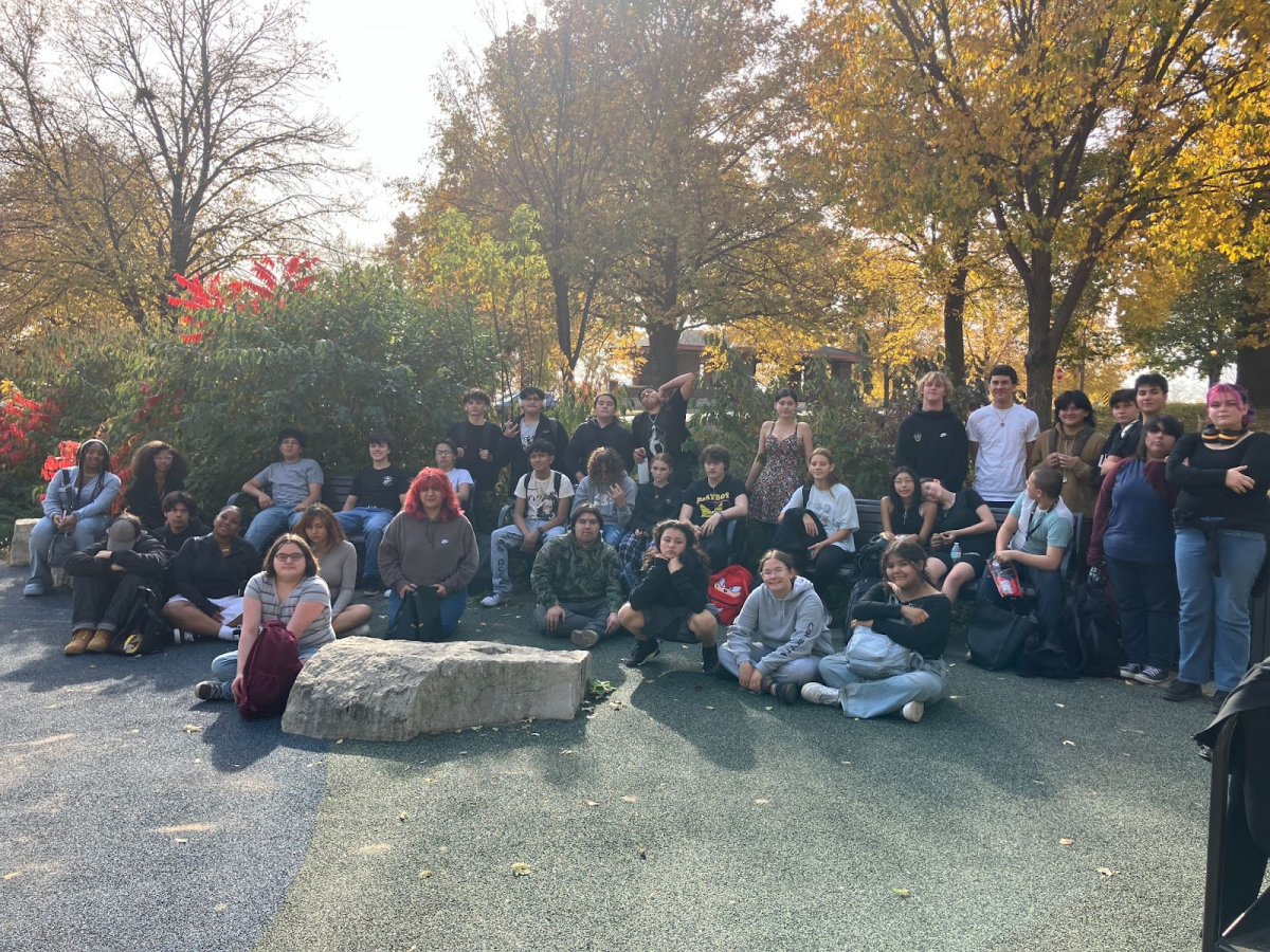 The American Indian Student Group at a college fair on Oct. 21, 2024.