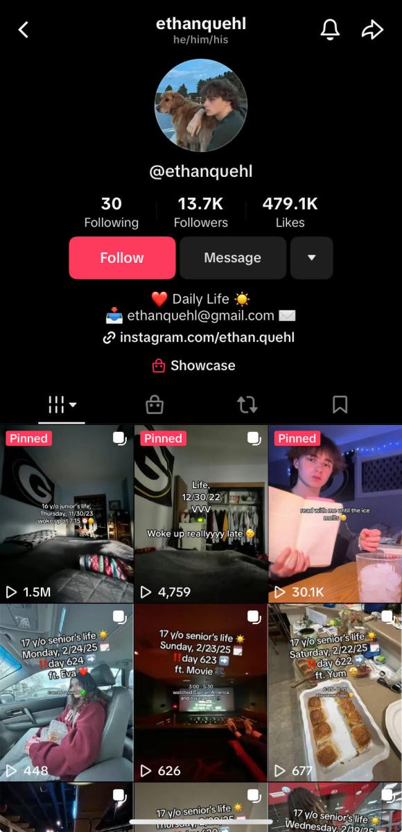 Quehl's TikTok account